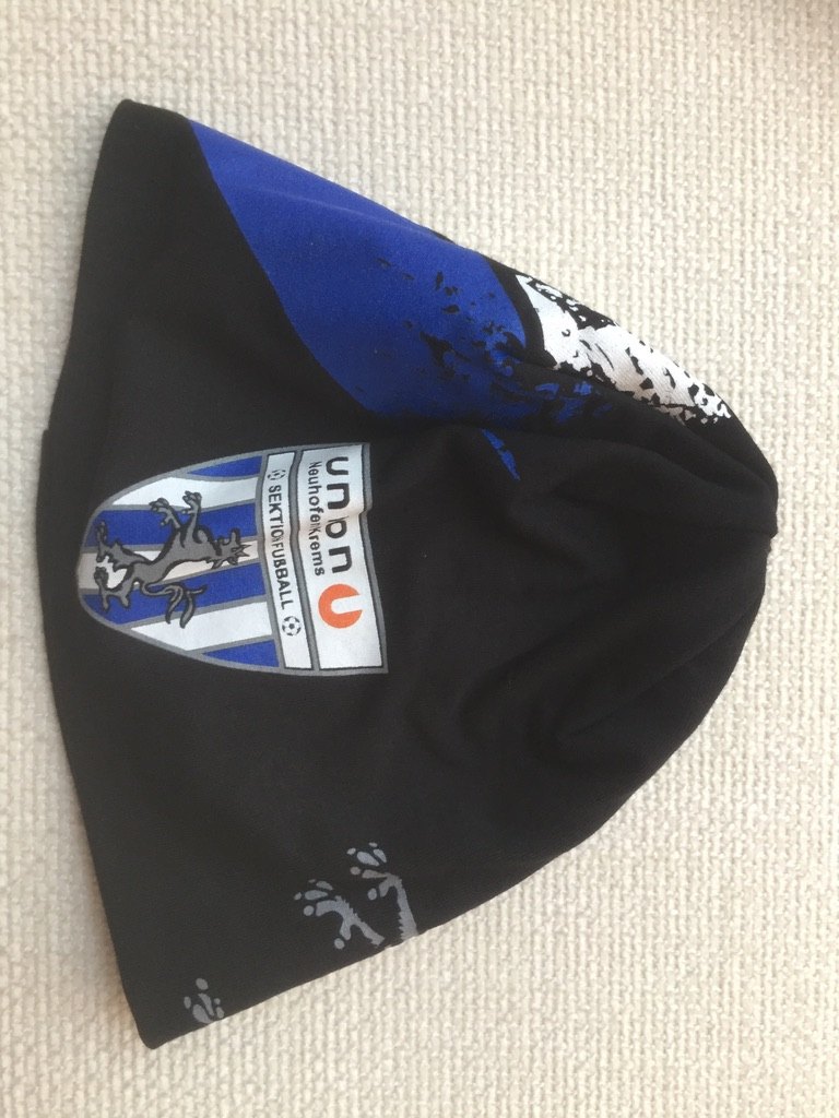 Schlauchschal in Vereinsfarben blau-schwarz